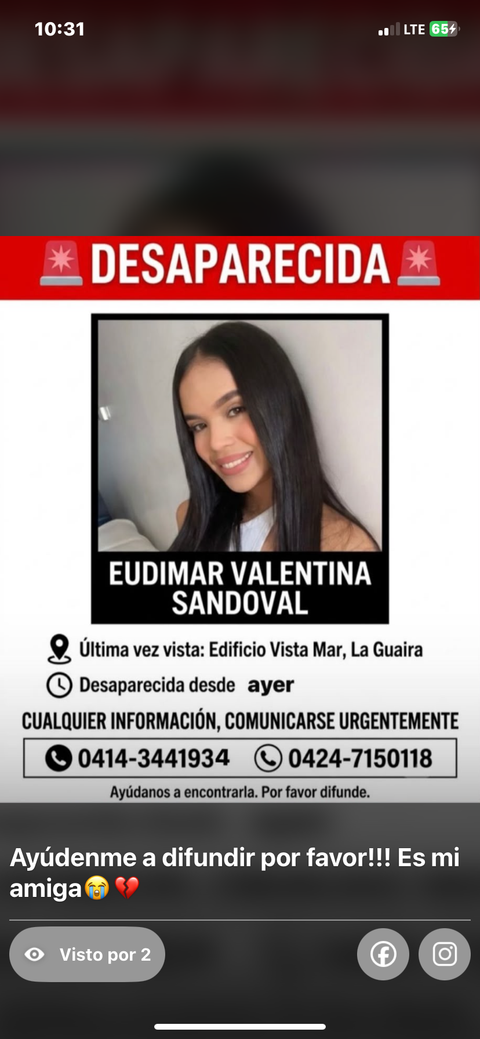 Foto de Eudimar Valentina Sandoval Gonzalez