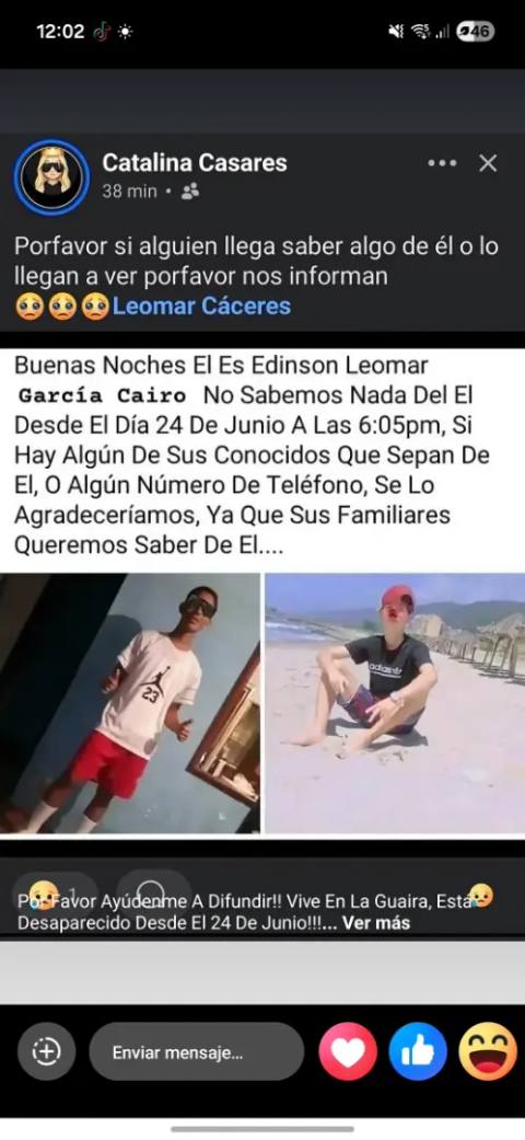 Foto de Edinson Leomar Garcia Cairo