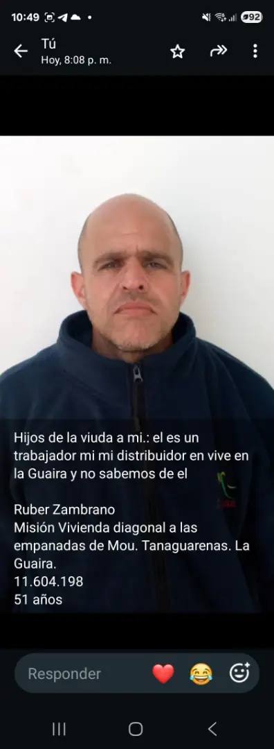 Foto de Ruber Zambrano