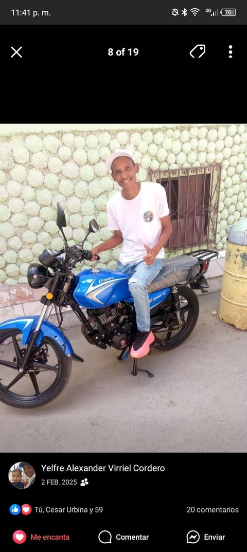 Foto de Yelfre Alexander Virriel Cordero