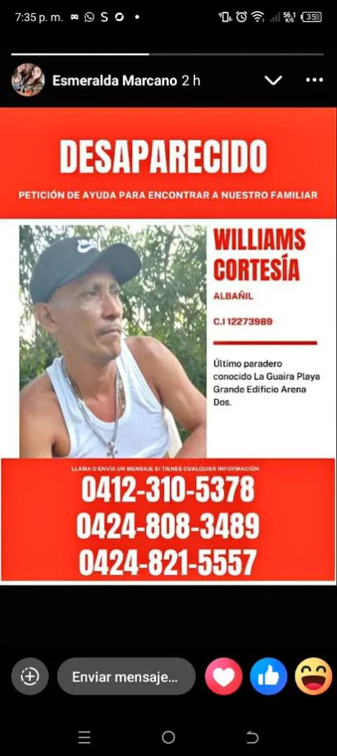 Foto de Wuiliam Cortesia