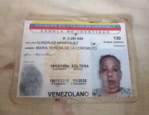 Foto de Maria Teresa de la Coromoto González Manrique