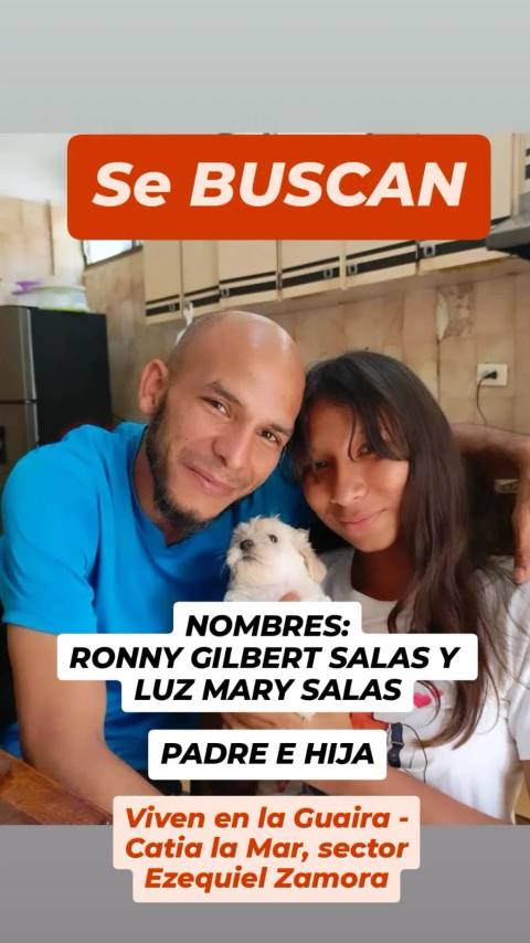 Foto de Ronny Gilbert y Luz mary Salas