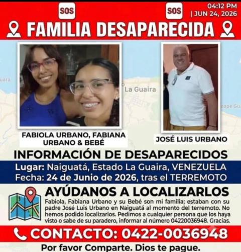 Foto de Fabiola, Fabiana y José Luis Urbanos