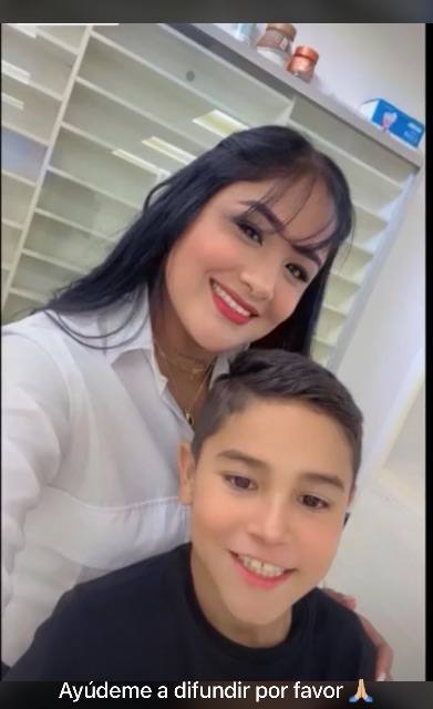 Foto de Reinys Cáceres. Su Hijo: Santiago
