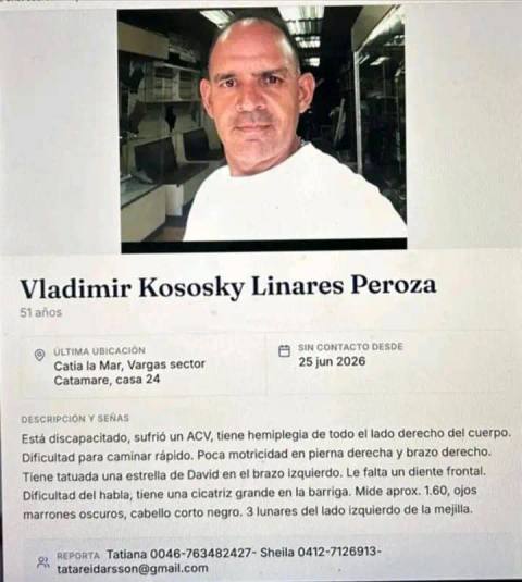 Foto de Vladimir Kososky Linares Peroza