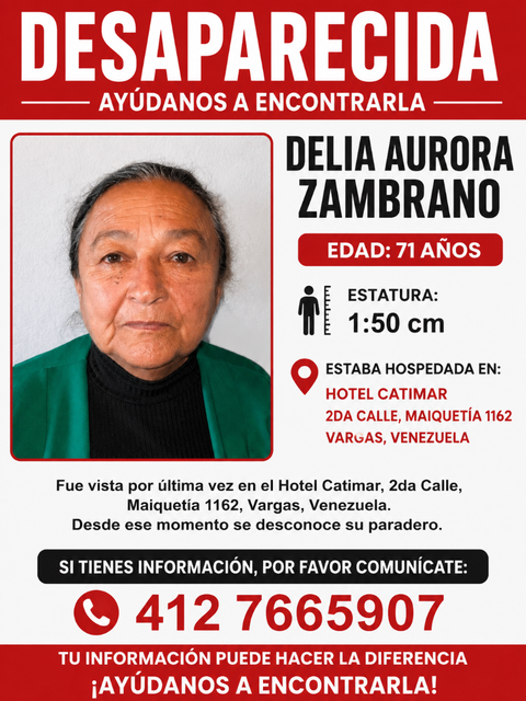 Foto de Delia Aurora Zambrano