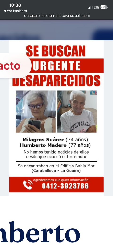 Foto de Humberto y milagro Madero y suarez