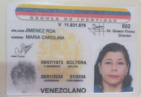 Foto de María Carolina Jiménez Roa