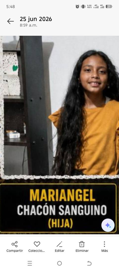 Foto de Mariangel Chacón sanguino