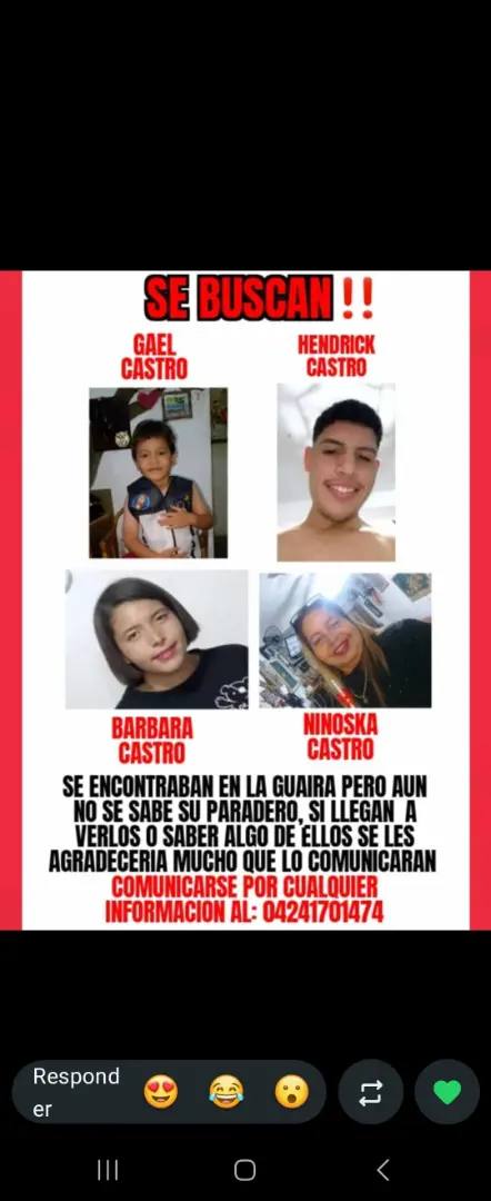 Foto de Barbara, Ninoska, Hendrick y Gael Castro