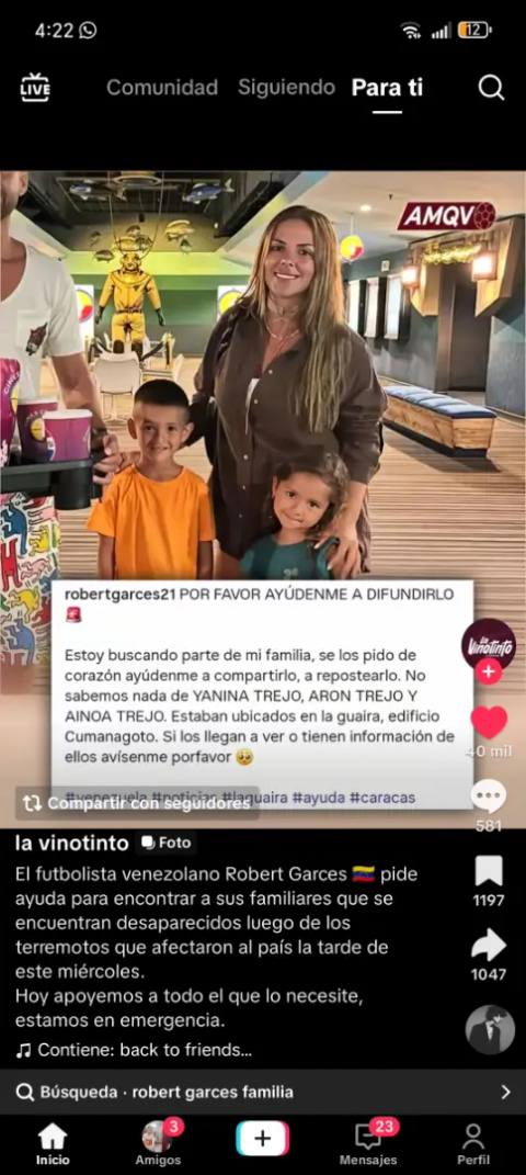 Foto de Yannia y (Aaron Trejo Localizado)Ainda Trejo Trejo