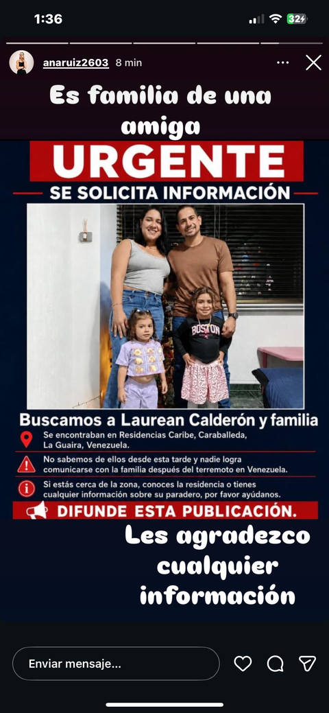 Foto de Laurean calderon y familia Calderon