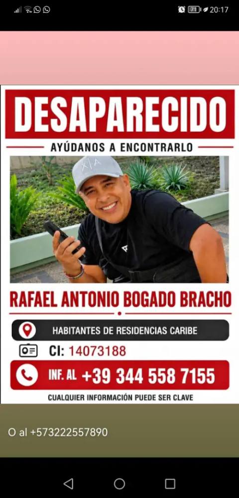 Foto de Rafael Antonio Bogado Bracho