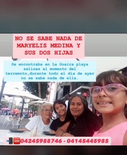 Foto de Mayerlis medina ,briyit palacios y estepa y palacios Medina y palacios