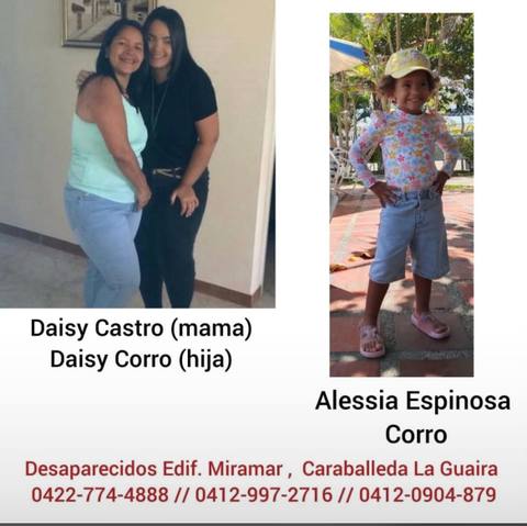 Foto de Daisy corro, Daisy Castro y Alesia Espinoza Corro Corro
