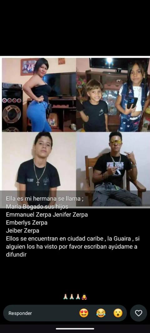 Foto de María bogado, Emmanuel zerpa, Jenifer zerpa, emberlys zerpa, jeiber zerpa Zerpa