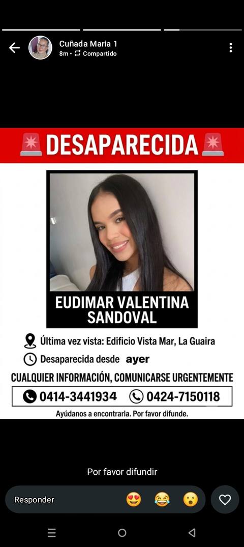 Foto de Eudimar Valentina Sandoval