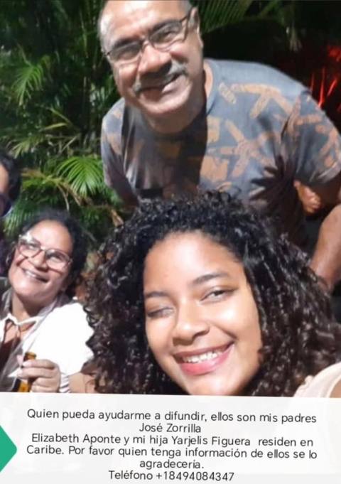 Foto de Elizabeth, José y Yarjelis Aponte, Zorrilla y figuera