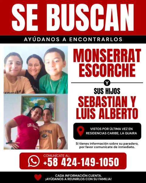 Foto de Monserrat, Sebastian y Luis Alberto Escorche