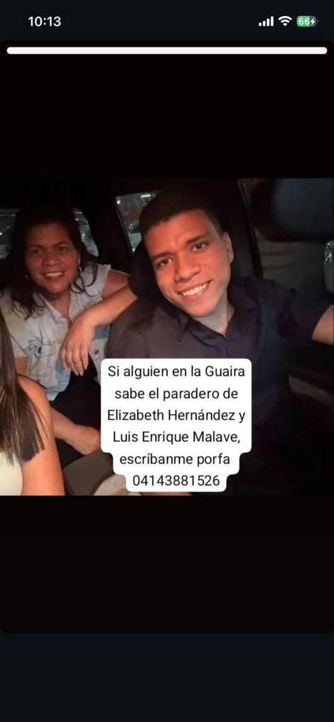 Foto de Elizabeth Hernández y Luis Enrique Malavé Hernández y Enrique malave