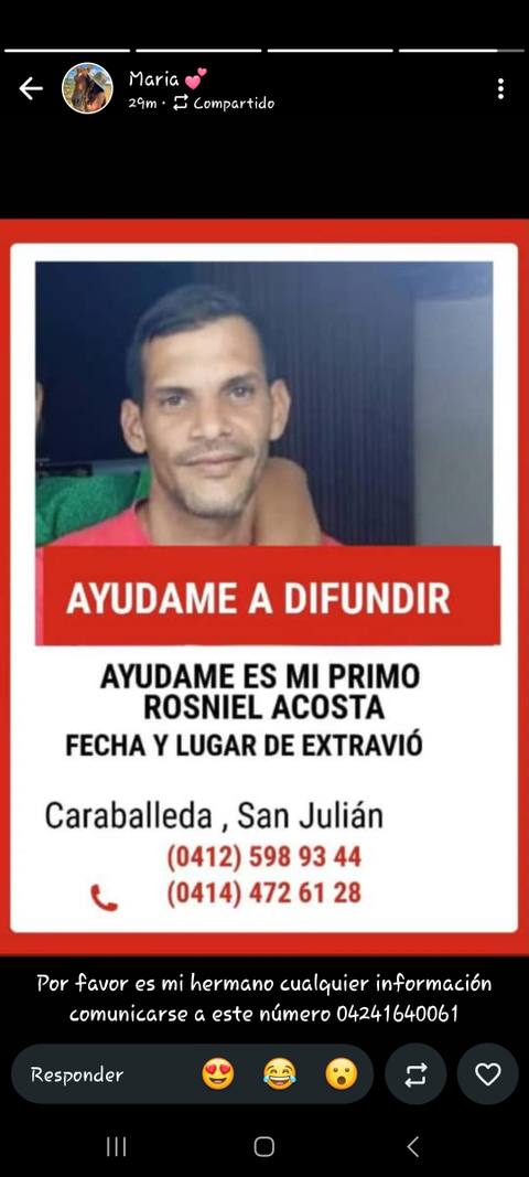 Foto de Rosniel Acosta