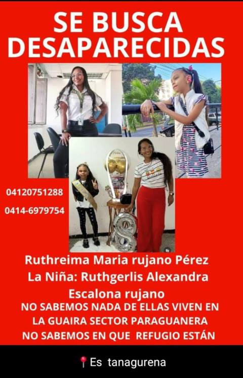 Foto de Ruthreima Maria/Ruthgerlis Alexandra Rujano Perez/ Escalona Rujano