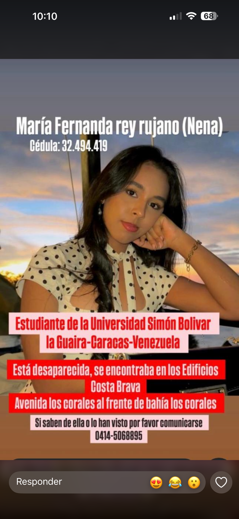 Foto de María Fernanda Rey Rujano