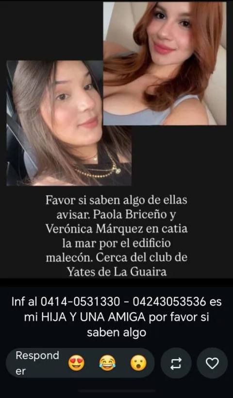 Foto de Paola y Verónica Briceño y Márquez