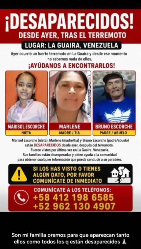 Foto de Marisol escorche, Marlene, Bruno escorche Escorche