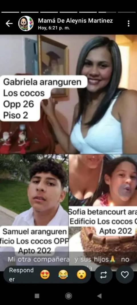 Foto de Sofia Betancourt, Gabriela Aranguren, Samuel Aranguren Betancourt y Aranguren