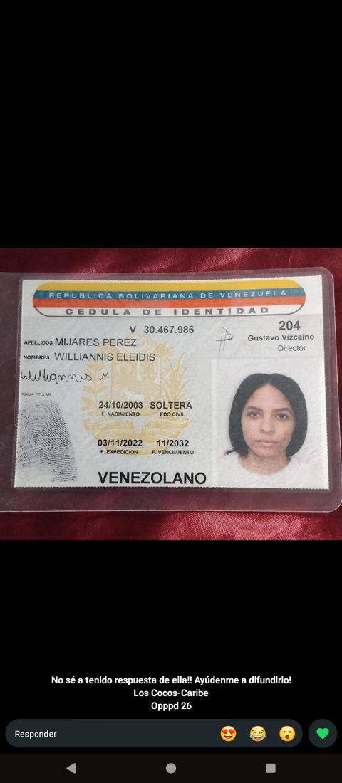 Foto de Williannys Pérez