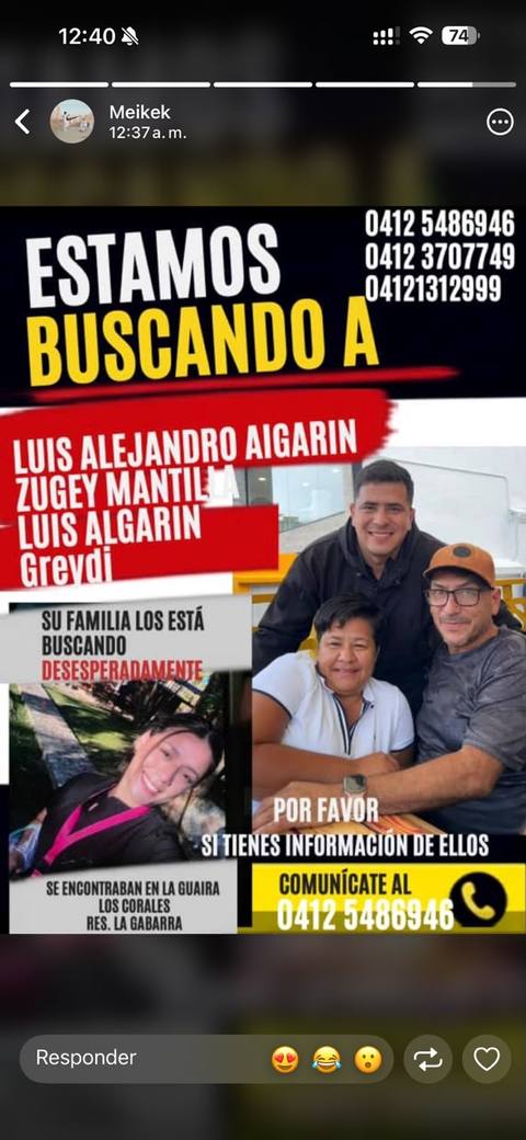 Foto de Luis Alejandro Algarin, Luis Enrique Algarin Zugehy mantilla y greidy Gil