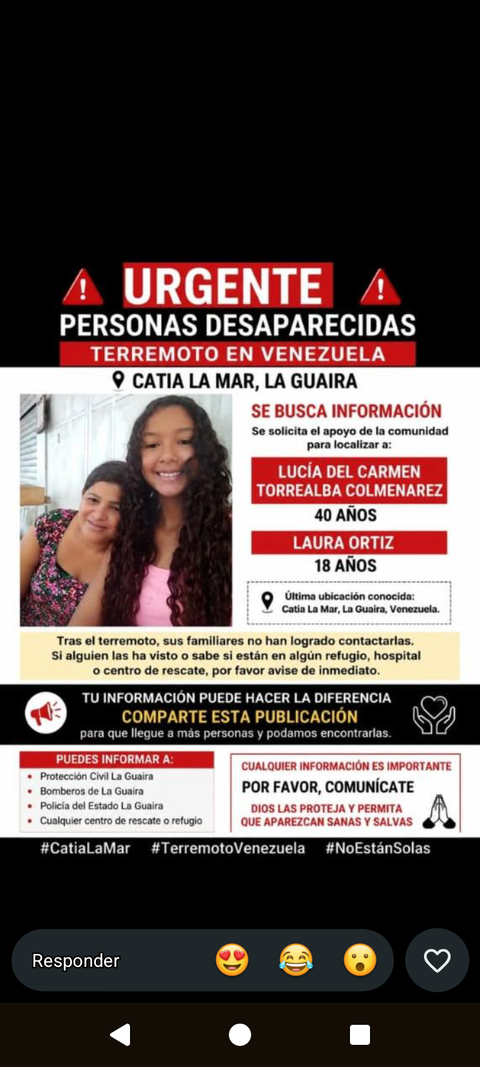 Foto de Lucia Torrealba y su hija Torrealba