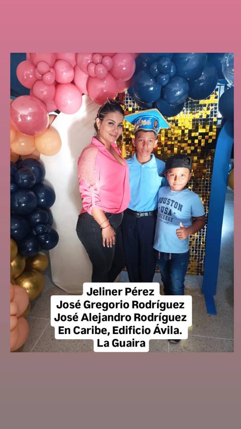 Foto de Jeliner, José Alejandro y José gregorio Pérez Rodríguez