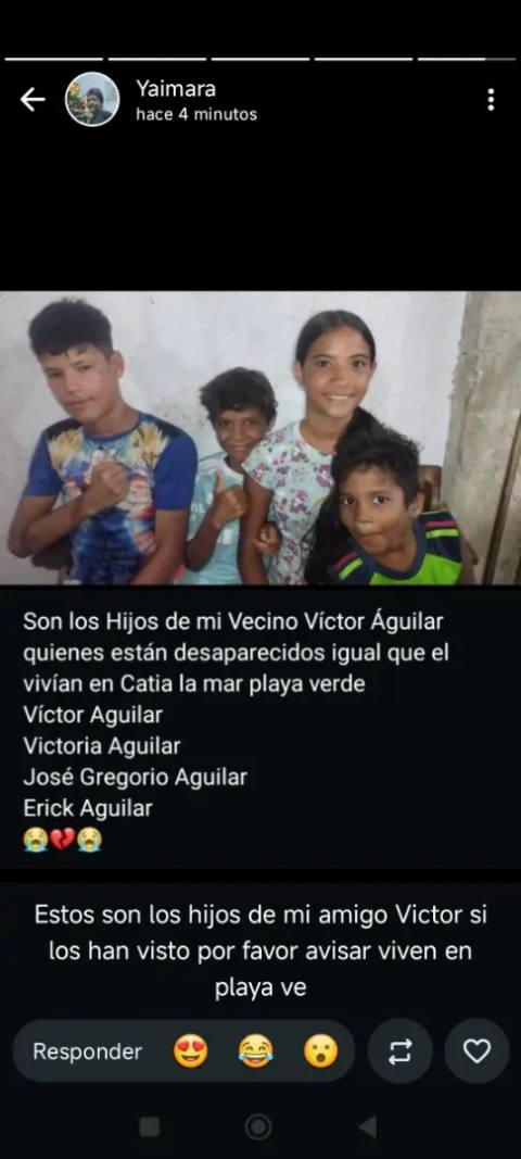 Foto de Victor, Victoria,Erick, José Gregorio Aguilar