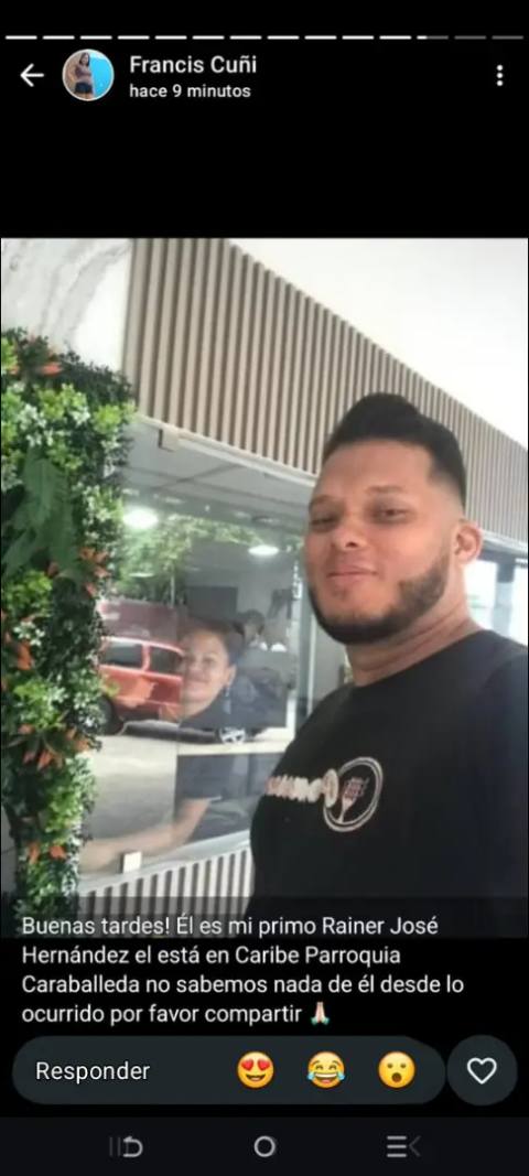 Foto de Rainer José Hernández