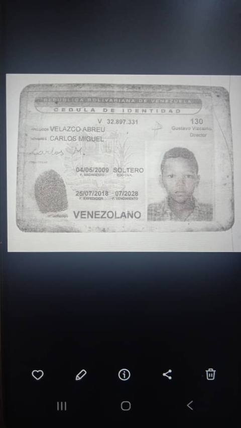 Foto de Carlos Miguel Velazco