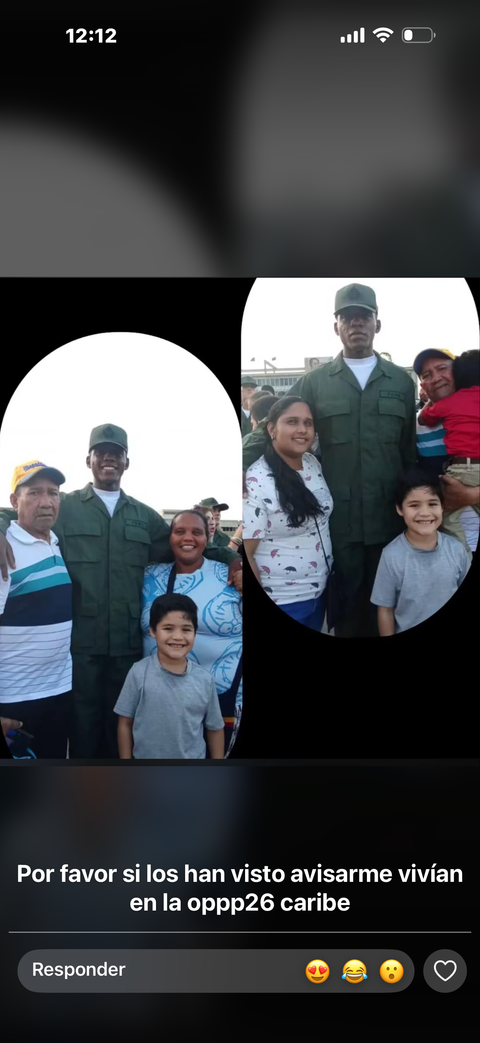 Foto de Carolina Corro y familia