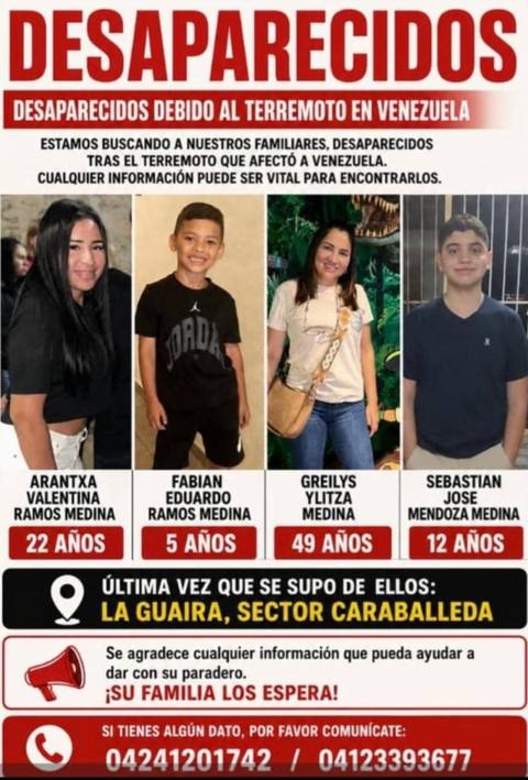 Foto de arantxa valentina ramos medina, fabián eduardo ramos medina, greilys ylitza medina, sebastian jose mendoza medina ramos medinas, mendoza medinas