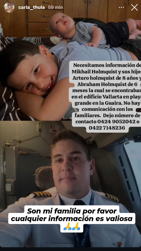 Foto de Mijkail , Arturo y Abraham (hijos ) Holmquist