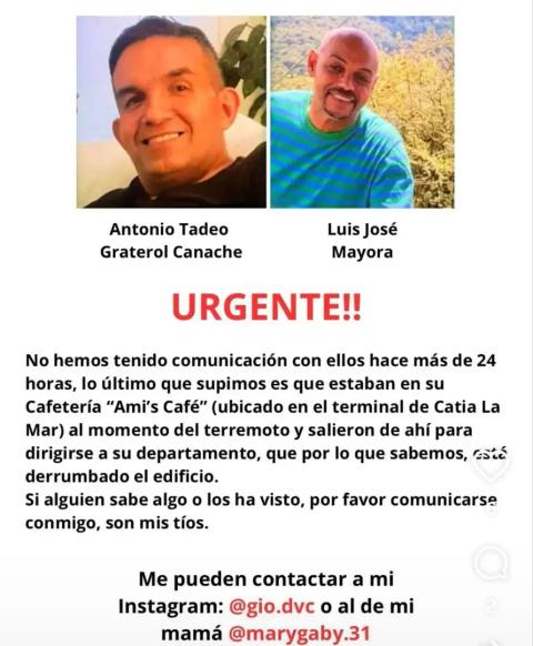 Foto de Antonio Tadeo Canache Graterol Luis Jose Mayora Canache Graterol Mayora