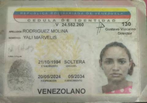 Foto de Yali Marvelis Rodríguez Molina