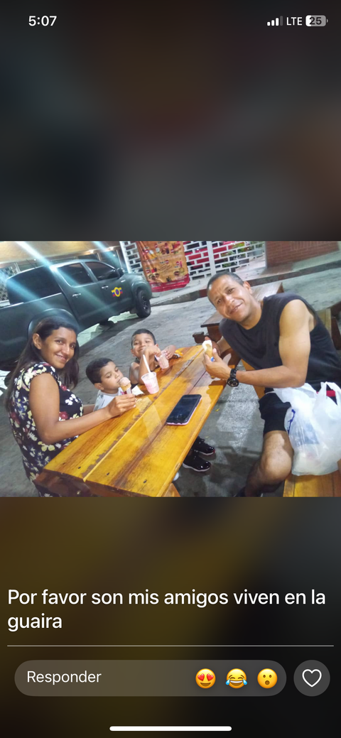 Foto de Julio César Villalba y su familia Villalba