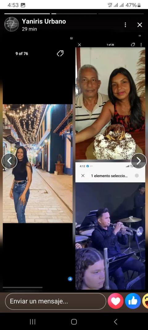 Foto de Yusmeli y ángel duran Urbano