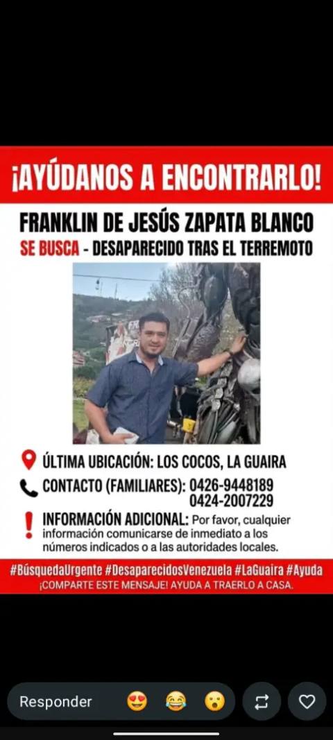 Foto de Franklin de Jesús Zapata blancos