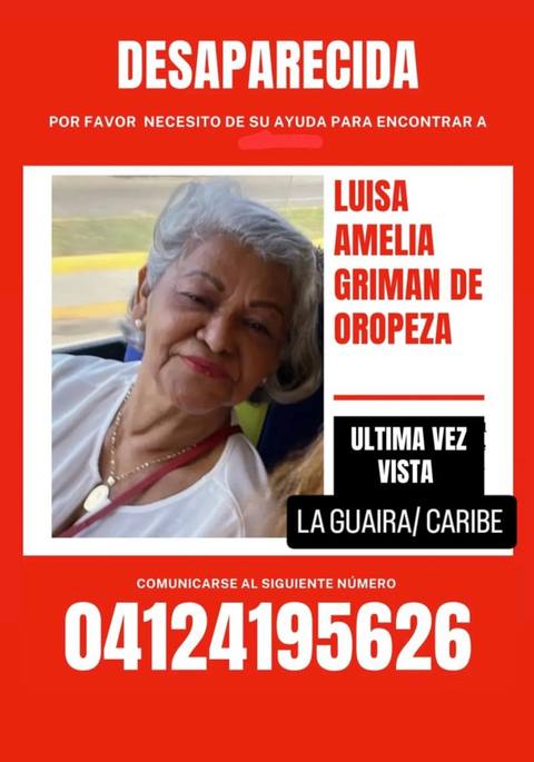 Foto de Luisa Amelia Griman de Oropeza