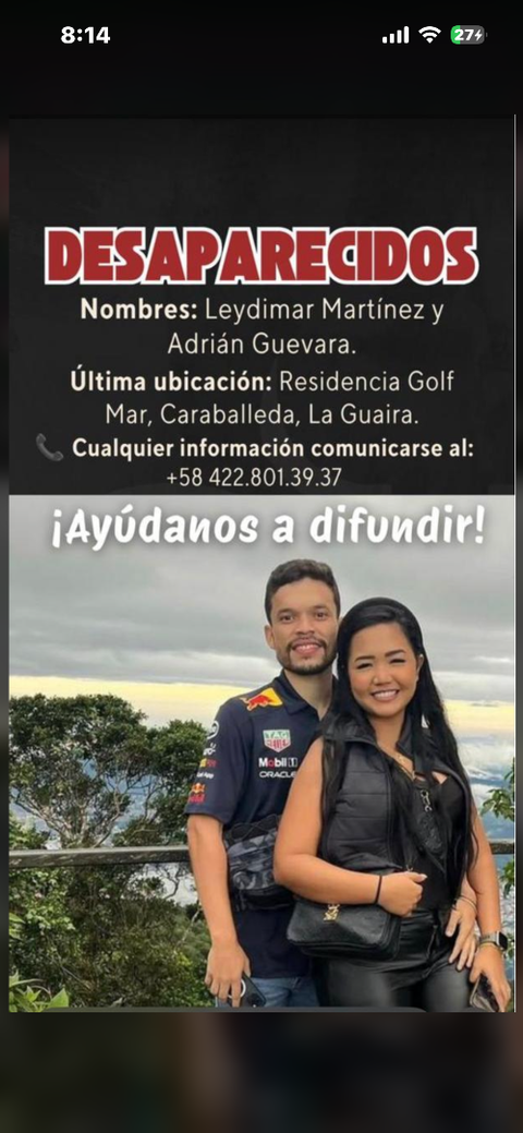 Foto de Ilich Adrian Guevara y Leydimar Martínez Guevara, Martínez