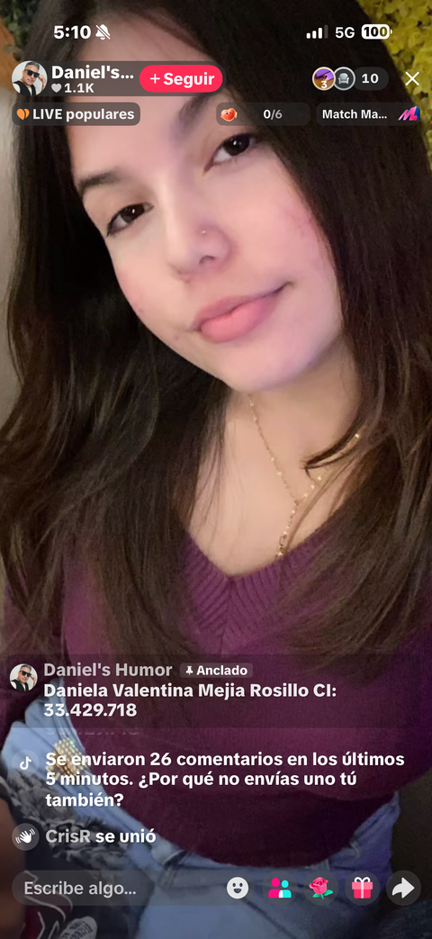 Foto de Daniela Valentina Mejias
