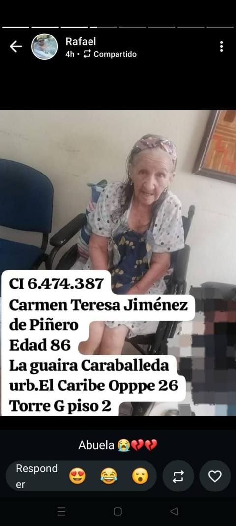 Foto de Carmen Teresa Jímenez de Piñero